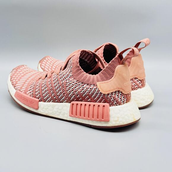 Adidas Shoes Womens 5.5 Pink White NMD R1 PK Primeknit Boost Running Sneakers - Picture 6 of 11